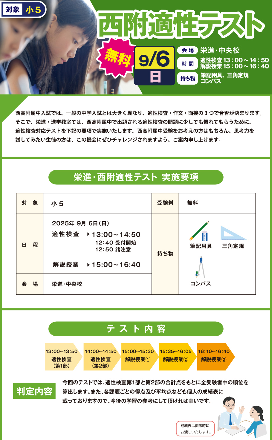 小5西附適性テスト